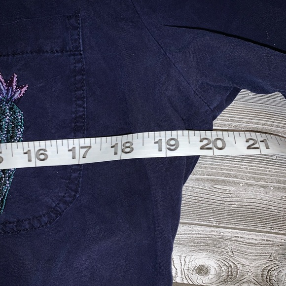 Vintage Navy Blue Cactus Blouse - Picture 6 of 7